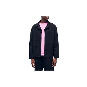 The Kooples NEW‎ Workwear Denim Jacket Black Size Medium MSRP $485